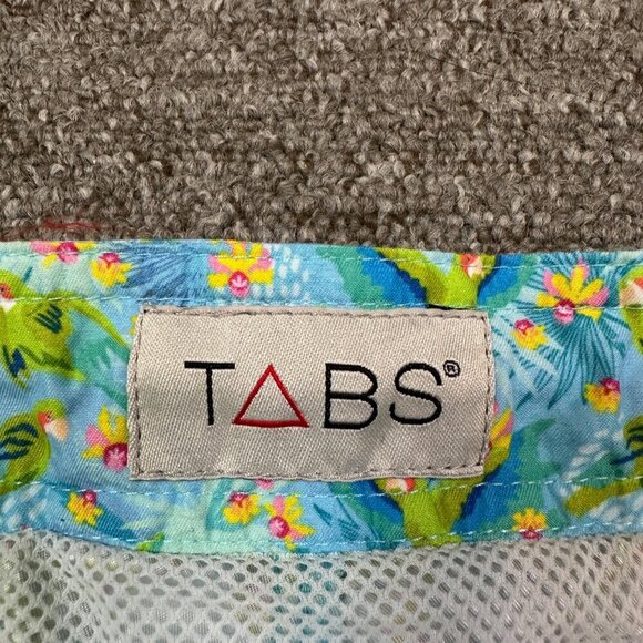 Tabs Swim Trunks Bermuda Shorts Parrot Print Limited Ed Men's Size 32 - Picture 2 of 5